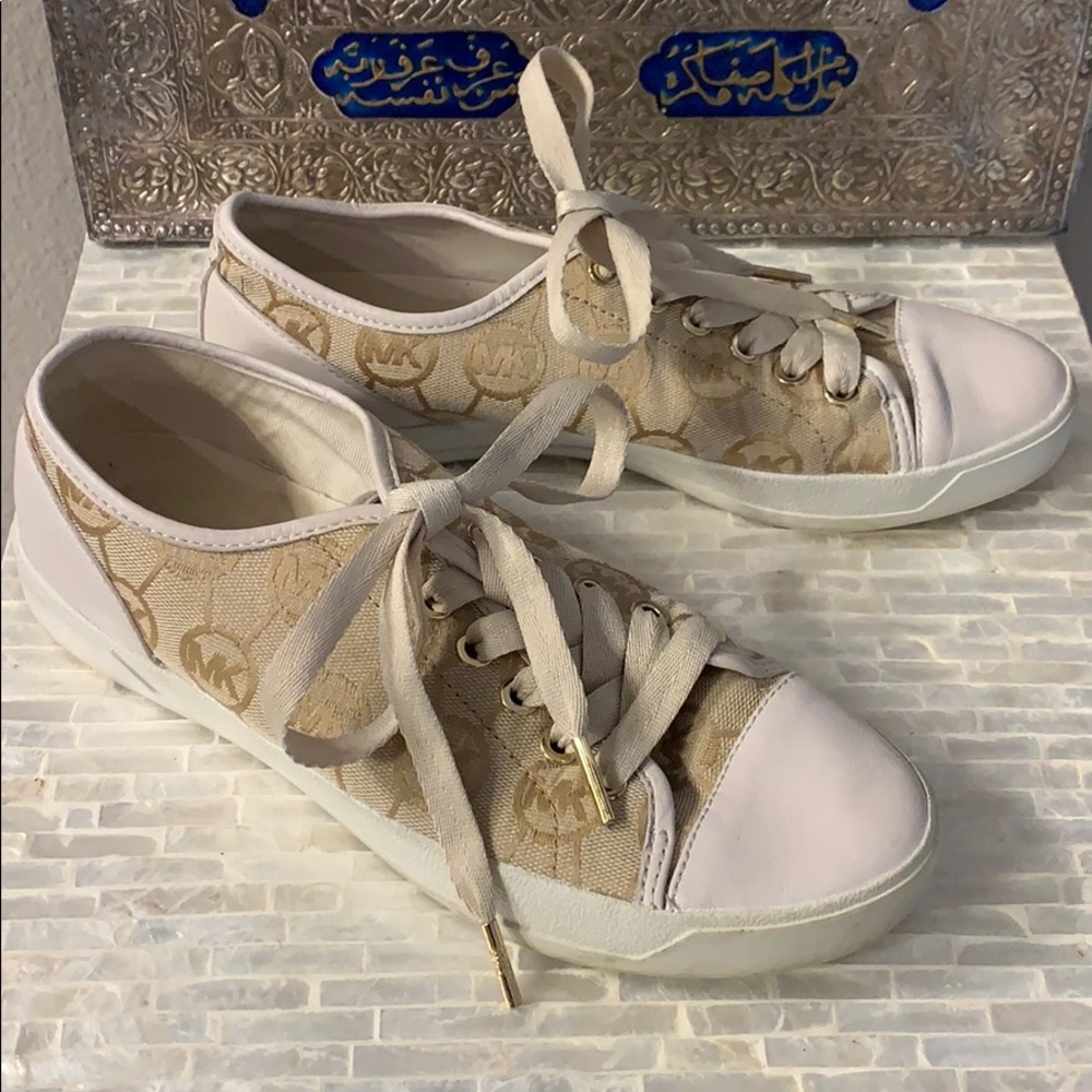 MK Gold Monogram Sneaker